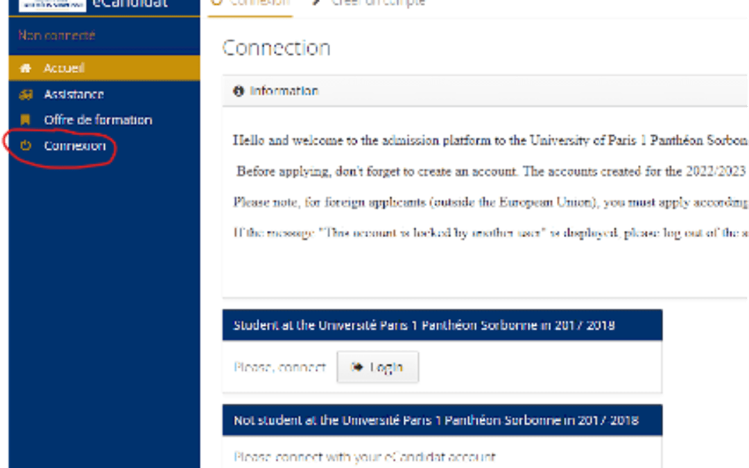 Comment candidater au Collège de Management de la Sorbonne sur ecandidat ?